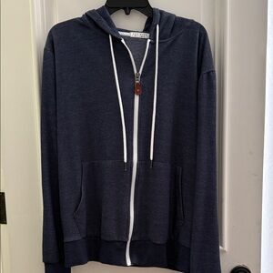 Men's Classic Navy Zip-Up Hoodie
